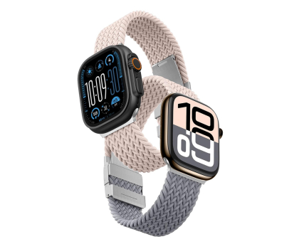 Pasek i akcesoria do zegarków AmazingThing 2x Blend Band Apple Watch 42mm różowo-szary/różowy